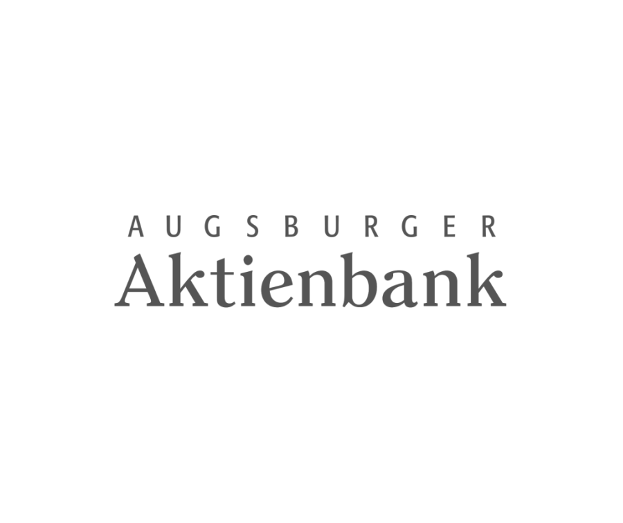 Logo Augsburger Aktienbank schwarzweiß