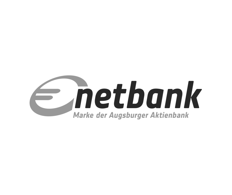 Logo Netbank Augsburger Aktienbank schwarzweiß